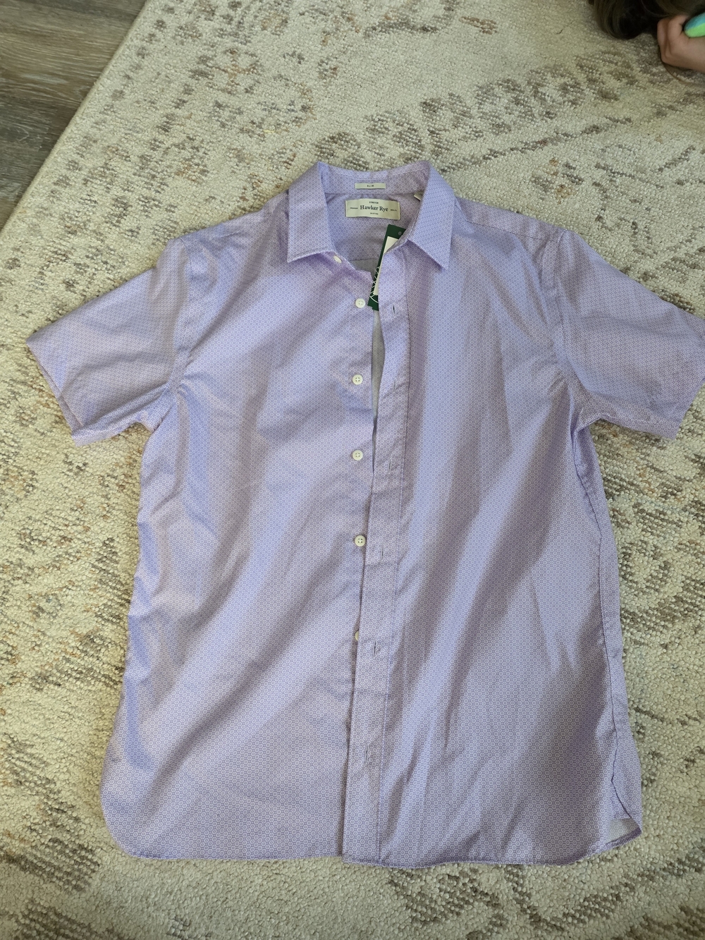 Men's Short-Sleeve Lavender Button-Down Shirt Stitch Fix